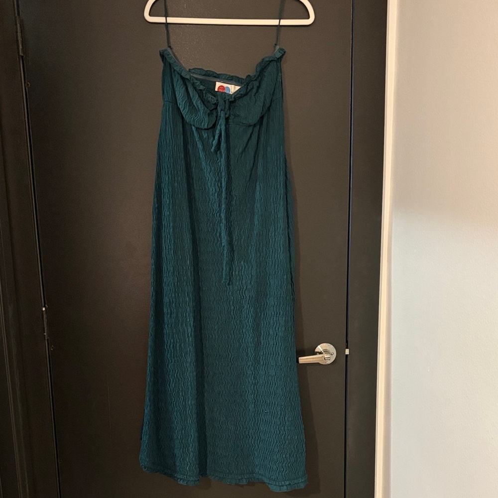 Free People Amelia Midi dress deep teal